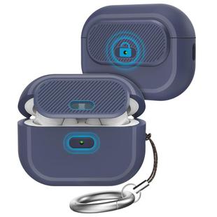 For AirPods Pro / Pro 2 AhaStyle JY17 Silicone Lock Protective Case(Blue)