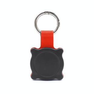 For AirTag Tracker Protective Case Full Cover Waterproof Locator Keychain Model Protective Case(Black Red)