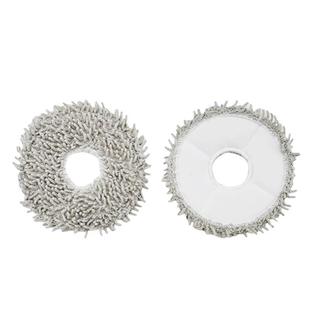 2pcs /Pack Mop Pads Rag For Ecovacs DEEBOT X1 TURBO / X1 PLUS/ X1 OMNI / T10 TURBO(Gray)