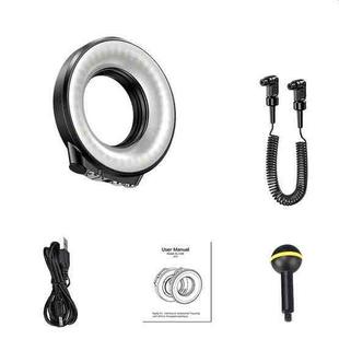 Sea Frogs SL-108 40m/130FT Underwater Photography Macro Ring Light(Black)