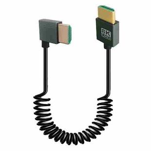 8K 60HZ HDMI 2.1 Spring Cable 0.5m Length, Spec: Right Bend