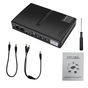 Uninterruptible Power Supply with DC Output 5V/9V/12V for Router, Modem, Security Camera, Mobile Phone EU Plug