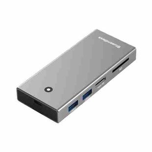 Blueendless M.2 Nvme/Sata Dual-Protocol Hard Disk Box HUB USB2.0 x 2 + SD/TF2.0