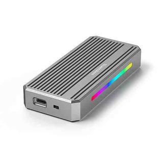 Blueendless M.2 Nvme SSD Box 40Gbps Hard Drive Reader, Spec: USB4 Box with RGB Lights + Fan