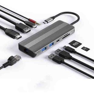 10-in-1 DP+HDMI Dual 8K Blueendless Multifunctional Type-C HD Gigabit Network Docking Station
