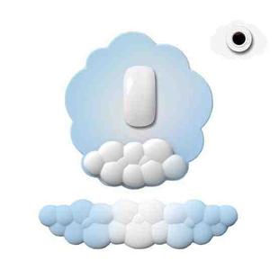 3pcs / Set Cloudy Gradient Memory Foam Silicone Wrist And Keyboard Mouse Pad, Style: Model 5