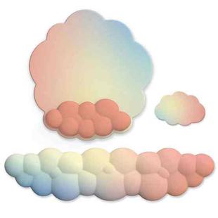 3pcs / Set Cloudy Gradient Memory Foam Silicone Wrist And Keyboard Mouse Pad, Style: Model 10