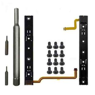 For Nintendo Switch Console 1pair Slide Rail With Tool Set NS Repair Parts(Black)