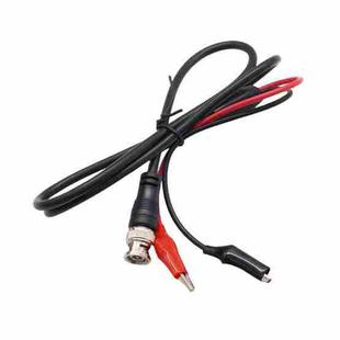 BNC Male To 2 Crocodile Clip Oscilloscope Probe Cable Q9 Signal Test Cable, Length: 1m