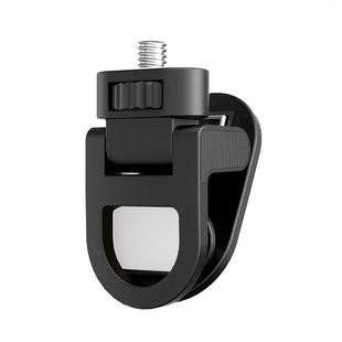 1/4 Screw Universal Fill Light Cell Phone Clip GoPro Video Conference Laptop PC External Clip(Small Flat-Black)