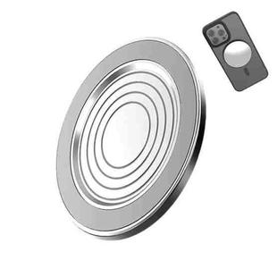 HEPAIL 101D-A Cell Phone Magnetic Selfie Mirror Magsaef Rear HD Photo Assist Convex Mirror(Silver)