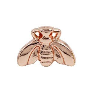 Smart Watch Universal Bee Shape Band Decorative Ring Metal Accessories, Style: Rose Gold 1