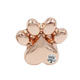 Smart Watch Universal Cats Paw Shape Band Decorative Ring Metal Accessories(Rose Gold)