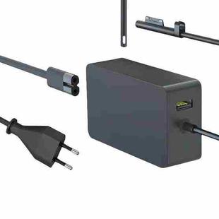 For Microsoft Surface Laptop 65W 15V 4A Fast Charger With 5V 1A  USB-A Port AC Adapter EU Plug