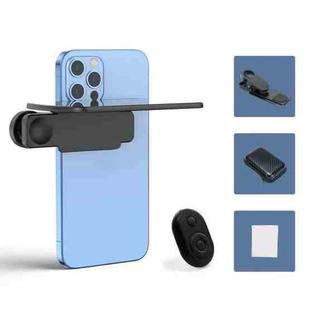 Mobile Phone Reflection Photo Clip Holder Adjustable Angle Mirror Clip Phone Reflector Selfie Artifact, Color: With Remote Control Black