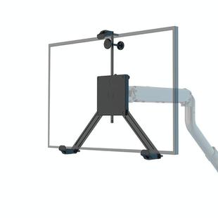 Holeless Monitor Mount for 17-32 Inch Screens Quick Installation and Removal Bracket(Black)