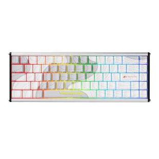 Ajazz ALUX68 MAX RGB Single Wired DIY Magnetic Shaft Mechanical Keyboard, Color: Snow Bottel