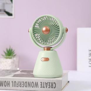 Desktop 100-speed Mini Student Bedroom Fan Portable USB Rechargeable Desktop Small Fan(Green)