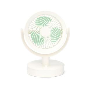 Desktop Fan Outdoor Student Office Portable Rechargeable USB Tabletop Small Fan, Color: Without Light (White)