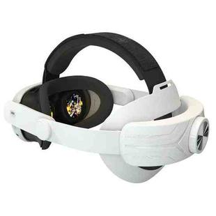For Meta Quest 3 / 3S Adjustable Headband No Face Pressure VR Head Strap Accessories(White)