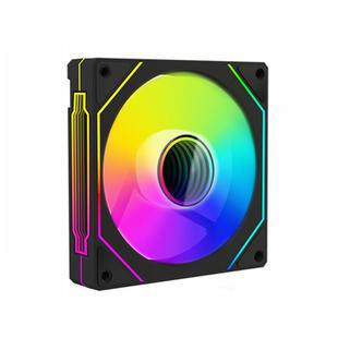 Prism 4RRO Computer Case Fan 12cm ARGB Sync PWM Quiet Cooling Fan(Forward Black Frame)