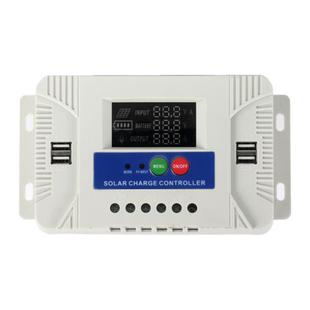 50A 12V 24V Setup-Free Color Screen Luminous Display Solar Controller PV Solar Charge Controller