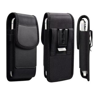 6.5 Inch Mobile Phone Belt Clip Case Vertical Magnetic Closure Waist Pack with Card Slot For Men