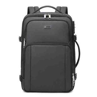 Wiersaam Men Anti-Theft Business Laptop Backpack 15.6 Inch Computer Bag With USB & Type-C Charging Ports(Gray)