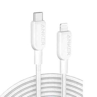 ANKER MFi Type-C To 8Pin Fast Charging Braided Cable, Color: 0.9m White