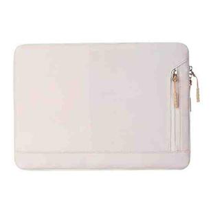 Universal For 15/15.4/15.6 inch Laptop Bag Women Portable Computer Bag For IPad Protective Case (Beige)