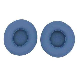 For Beats Solo 4 1pair Headphone Leather Cover Earmuffs Sponge Cover(Blue)