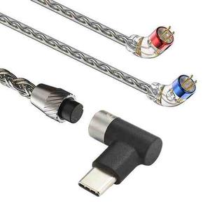 CVJ TS800 Eight Strands Copper Silver Plated Interchangeable Audio Plugs Headphone Upgrade Cable, Style: Type-C 0.78mm