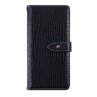 For Nokia 230 4G (2024) Crocodile Pattern Leather Wallet Case – Flip Cover with Card Slots & Cash Pocket(Black)