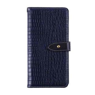 For Nokia 230 4G (2024) Crocodile Pattern Leather Wallet Case – Flip Cover with Card Slots & Cash Pocket(Deep Blue)