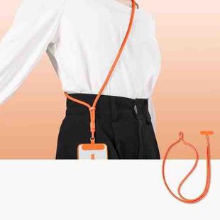Crossbody  Adjustable Phone Lanyard With Self-Locking 360-Degree Rotatable Anti-Tangle Design & TPU Clip Orange