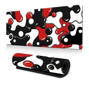 Abstract Fluid Color Blending Mouse Pad Non-Slip Rubber Desk Mat For Office, Gaming 300x600x3mm(No.1)
