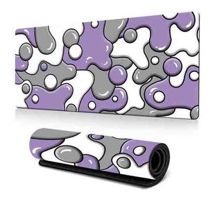 Abstract Fluid Color Blending Mouse Pad Non-Slip Rubber Desk Mat For Office, Gaming 300x700x3mm(No.3)