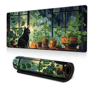 Frog Mouse Pad Cute Green Desk Mat With Non-Slip Rubber Base  For Computer Laptop 400x900x3mm(Pattern 4)
