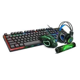iMICE GK-490 4 In 1 Wired Hovering Illuminated Gaming Keyboard Mouse Headset Set