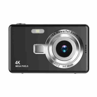 Q12 4K Pixel High Definition Digital Camera Portable Mini Photo Card Camera CCD(Black)