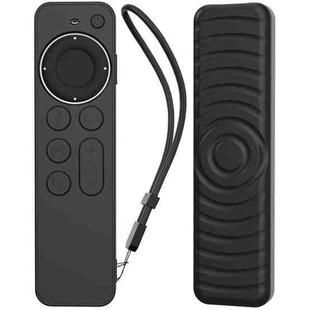 For Apple TV Siri Remote 2 / 3 AhaStyle PT167 Remote Control Silicone Protective Case(Black)
