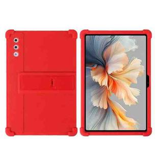 For Lenovo Yoga Tab Plus Shockproof Silicone Tablet Protective Case With Holder(Red)