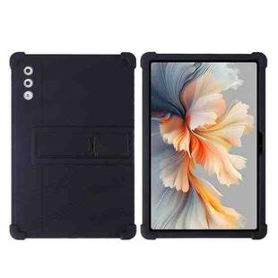 For Lenovo Yoga Tab Plus Shockproof Silicone Tablet Protective Case With Holder(Black)