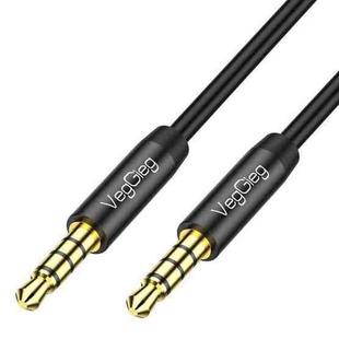 VegGieg 3.5mm Male To Male Aux Audio Cable Phone Computer Car Earphone Listening Audio Connection Cable, Length: 2m(Black)