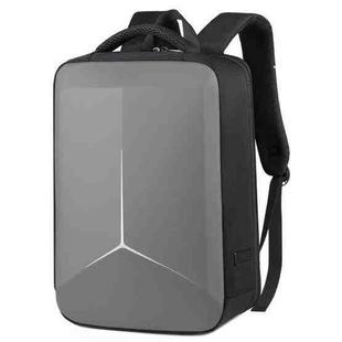 15.6-16.6 Inch Hard Shell Laptop Backpack with USB+Type-C Charging Ports Unisex Anti-Theft  Business Travel Bag Gray