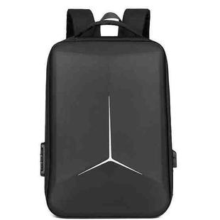 15.6-16.6 Inch Hard Shell Laptop Backpack with USB+Type-C Charging Ports Unisex Anti-Theft  Business Travel Bag Airbag Black