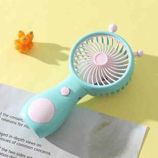 Cute Small Snail Handheld USB Rechargeable Fan Portable Mini Compact Pocket Fan(Blue)