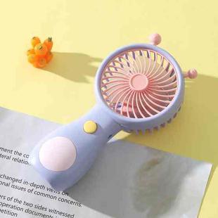 Cute Small Snail Handheld USB Rechargeable Fan Portable Mini Compact Pocket Fan(Purple)