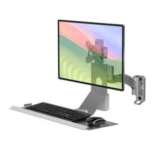Monitor Bracket Industrial Equipment Cabinet Wall Mount All-In-One Stand Mouse Keyboard Bracket, Style: WKS-2 21x60cm Tray Silver