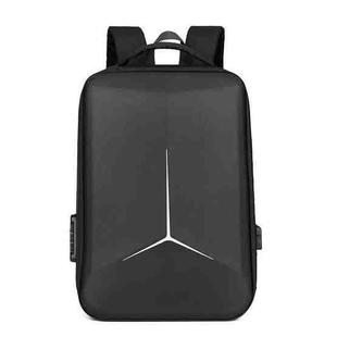 17.3-18 Inch Hard Shell Laptop Backpack with USB+Type-C Charging Ports Unisex Anti-Theft  Business Travel Bag, Color: Airbag Black
